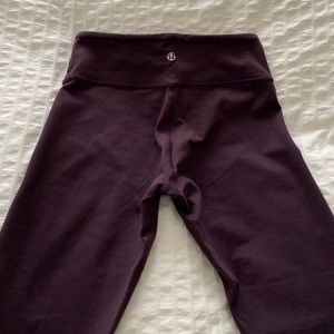 Maroon lulu lemon leggings